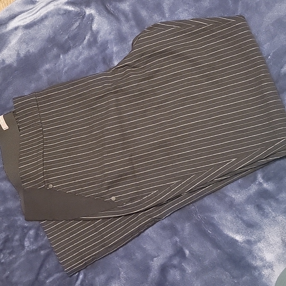 Maurices black and white striped dress pants